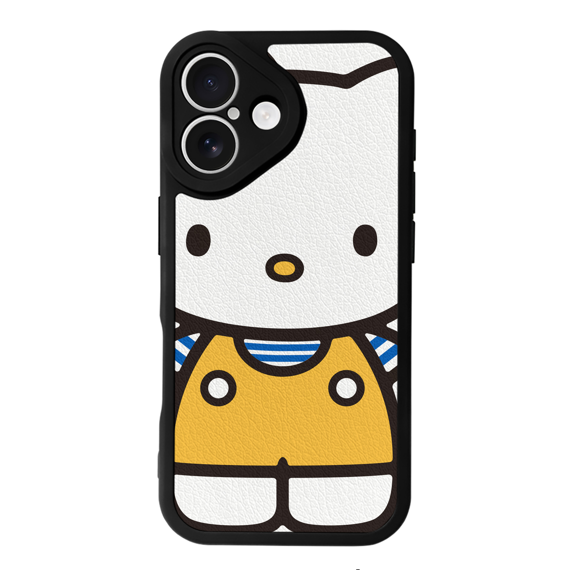 （画像用） Hello Kitty ハローキティ 【iPhone 16シリーズ対応】シリコンスマホケース（レザー調） 材質：シリコン